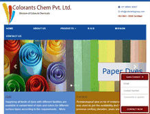 Tablet Screenshot of colorantsgroup.com